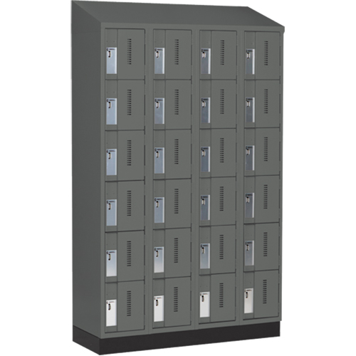 Casiers robustes Concorde, 6 niveaux, Bloc de 4, 48" x 18" x 82", Acier, Charbon, Soud&eacute; (assembl&eacute;) Helyx Safety & Industrial Supplies
