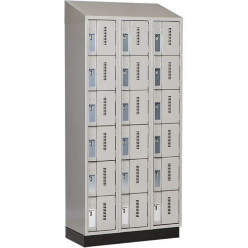 Casiers robustes Concorde, 6 niveaux, Bloc de 3, 36" x 18" x 82", Acier, Gris, Soud&eacute; (assembl&eacute;) Helyx Safety & Industrial Supplies