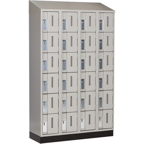 Casiers robustes Concorde, 6 niveaux, Bloc de 4, 48" x 18" x 82", Acier, Gris, Soud&eacute; (assembl&eacute;) Helyx Safety & Industrial Supplies