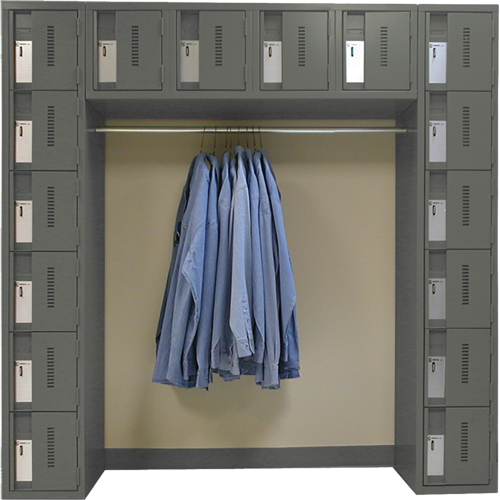 Arches de casiers robustes Concorde, 16 niveaux, Bloc de 3, 18" x 72" x 72", Acier Helyx Safety & Industrial Supplies