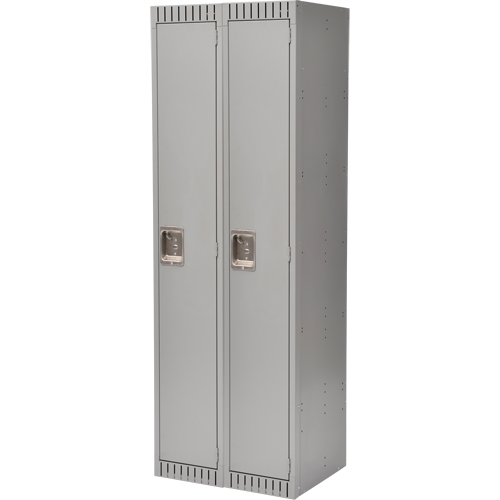 Casiers, Bloc de 2, 24" x 18" x 72", Acier, Gris, D&eacute;mont&eacute; Helyx Safety & Industrial Supplies