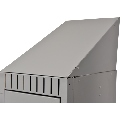 Dessus en pente, Bloc de 1, 18" p x 12" la x 10" ha, Gris, Acier Helyx Safety & Industrial Supplies