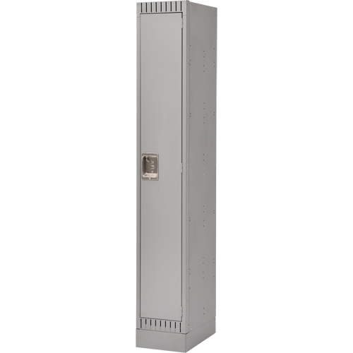 Lockers, 12" x 18" x 76", Steel, Grey, Knocked Down Helyx Safety & Industrial Supplies