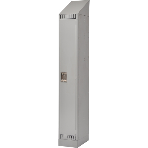 Lockers, 12" x 18" x 86", Steel, Grey, Knocked Down Helyx Safety & Industrial Supplies