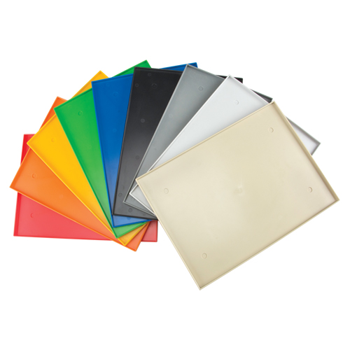 Fond de casier, Convient aux casiers 12" x 18", Gris p&acirc;le, Plastique Helyx Safety & Industrial Supplies