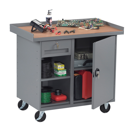 Mobile Workbench Cabinet, Laminate Surface Helyx Safety & Industrial Supplies
