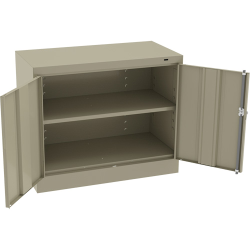 Standard Desk-High Cabinet, Steel, 30" H x 36" W x 18" D, Beige Helyx Safety & Industrial Supplies