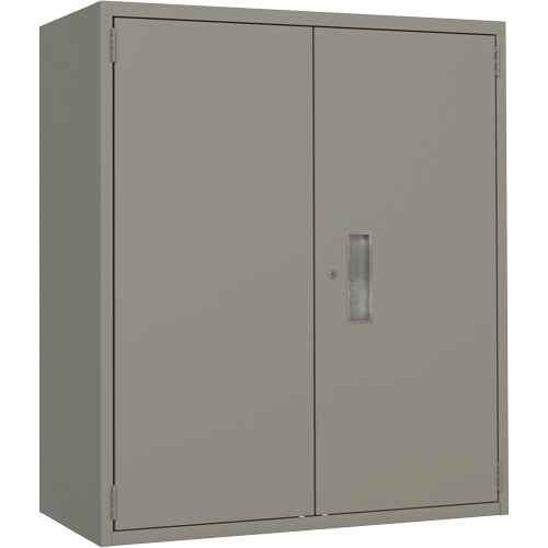 Armoire de rangement Lo-Boy, Acier, 2 Tablettes, 40" h x 36" la x 18" P, Gris Helyx Safety & Industrial Supplies
