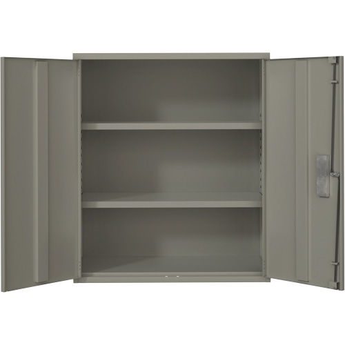 Armoire de rangement Lo-Boy, Acier, 2 Tablettes, 40" h x 36" la x 18" P, Gris Helyx Safety & Industrial Supplies