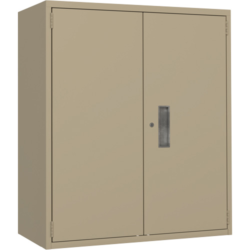 Armoire de rangement Lo-Boy, Acier, 2 Tablettes, 40" h x 36" la x 18" P, Beige Helyx Safety & Industrial Supplies