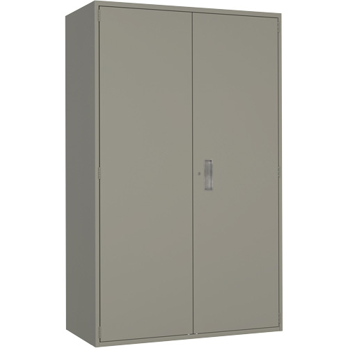 Extra Wide Hi-Boy Storage Cabinet, Steel, 4 Shelves, 72" H x 48" W x 24" D, Grey Helyx Safety & Industrial Supplies