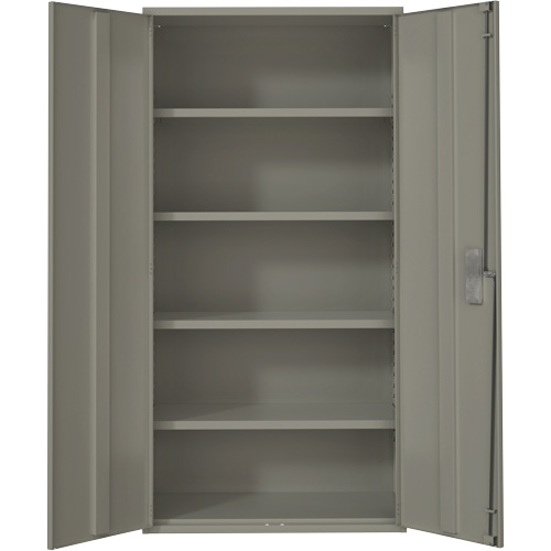 Armoire de rangement Hi-Boy, Acier, 4 Tablettes, 72" h x 36" la x 18" P, Gris Helyx Safety & Industrial Supplies