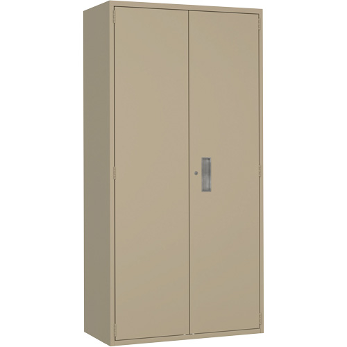 Armoire de rangement Hi-Boy, Acier, 4 Tablettes, 72" h x 36" la x 18" P, Beige Helyx Safety & Industrial Supplies