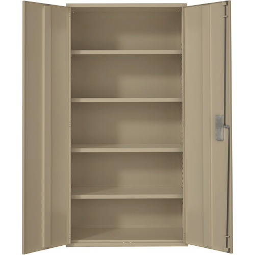 Armoire de rangement Hi-Boy, Acier, 4 Tablettes, 72" h x 36" la x 18" P, Beige Helyx Safety & Industrial Supplies