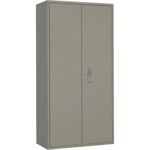 Wardrobe Storage Cabinet, Steel, 36" W x 18" D x 72" H, Grey Helyx Safety & Industrial Supplies
