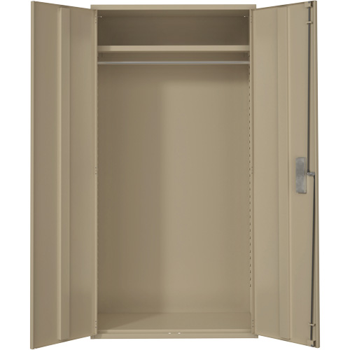 Armoire garde-robe, Acier, 36" la x 18" p x 72" h, Beige Helyx Safety & Industrial Supplies