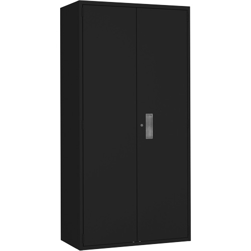 Combination Storage Cabinet, Steel, 6 Shelves, 72" H x 36" W x 18" D, Black Helyx Safety & Industrial Supplies