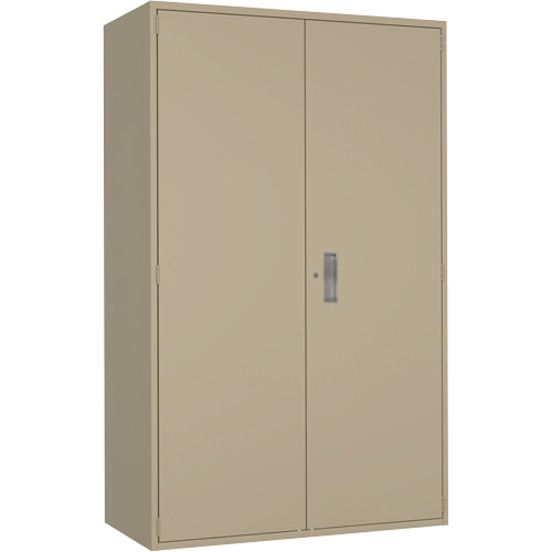 Extra Wide Hi-Boy Storage Cabinet, Steel, 4 Shelves, 72" H x 48" W x 24" D, Beige Helyx Safety & Industrial Supplies