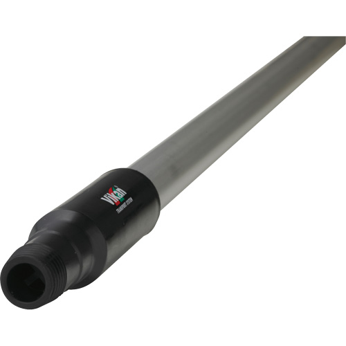Transport Line Handle, Aluminum/Polypropylene, Ergonomic, Euro Threaded Tip, 1-1/4" Diameter, 59" Length Helyx Safety & Industrial Supplies