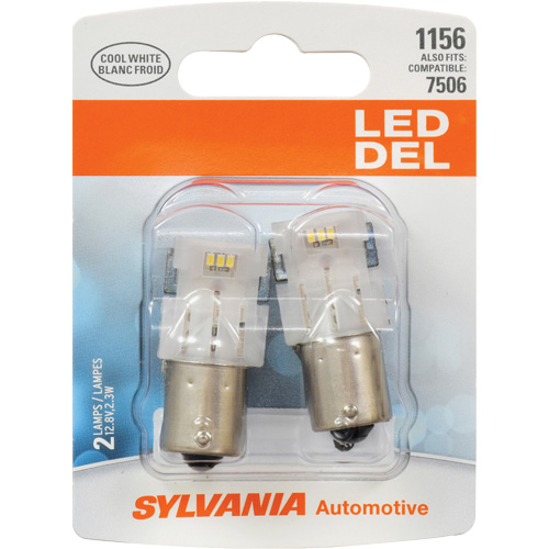 1156 Mini Automotive Bulb, LED, 12.8 W/2.3 W, White Helyx Safety & Industrial Supplies