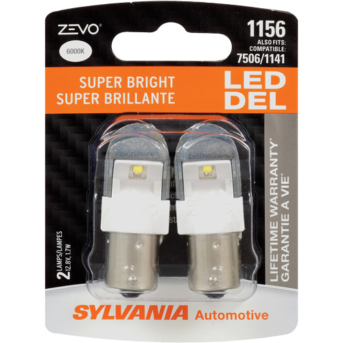 1156 Zevo&reg; Mini Automotive Bulb, LED, 1.7 W, White Helyx Safety & Industrial Supplies