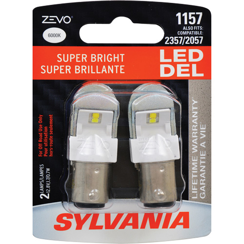 1157 Mini-ampoule automobile Zevo, DEL, 1,7 W, Blanc Helyx Safety & Industrial Supplies