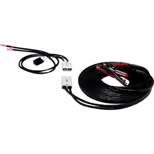 Heavy-Duty Fully Insulated Clamps with Side Terminal Adapters, 4 AWG, 500 A, 25' Cable Helyx Safety & Industrial Supplies