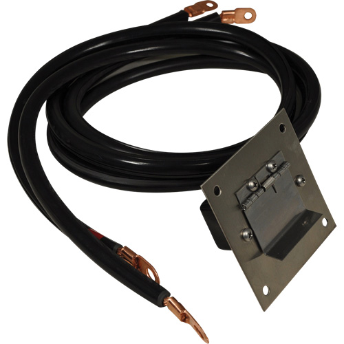 Plug-In Polarized Stainless Steel Socket Panel, 4 AWG, 5' Cable Helyx Safety & Industrial Supplies