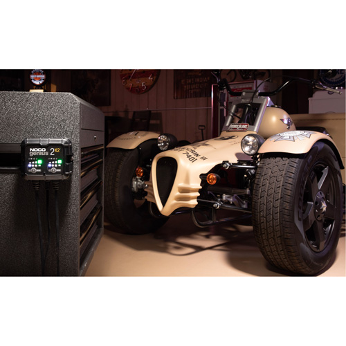 Chargeur de batterie 2 sorties de 4 A Genius 2X2 Helyx Safety & Industrial Supplies
