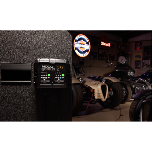 Chargeur de batterie 2 sorties de 4 A Genius 2X2 Helyx Safety & Industrial Supplies