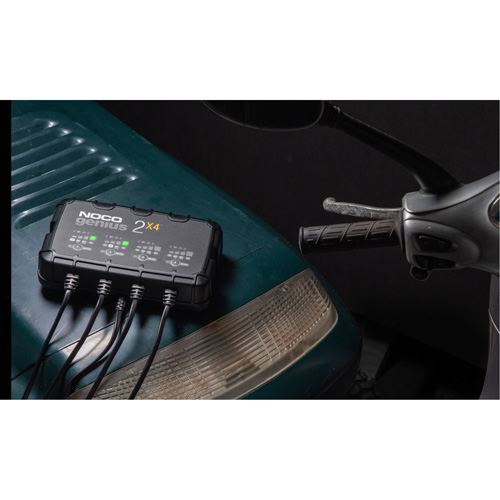 Chargeur de batterie 4 sorties de 8 A Genius 2X4 Helyx Safety & Industrial Supplies
