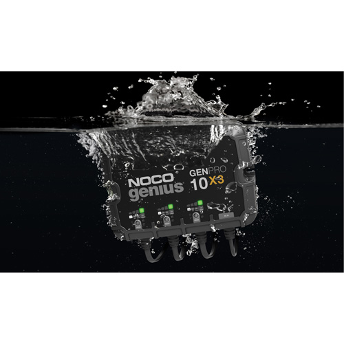 Chargeur de batterie embarqu&eacute; &agrave; 3 sorties de 30 amp&egrave;res GenPro10X3 Genius Helyx Safety & Industrial Supplies
