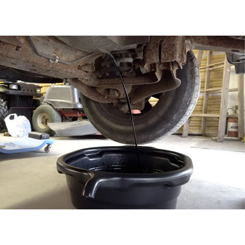 Black Oval Drain Pan Helyx Safety & Industrial Supplies
