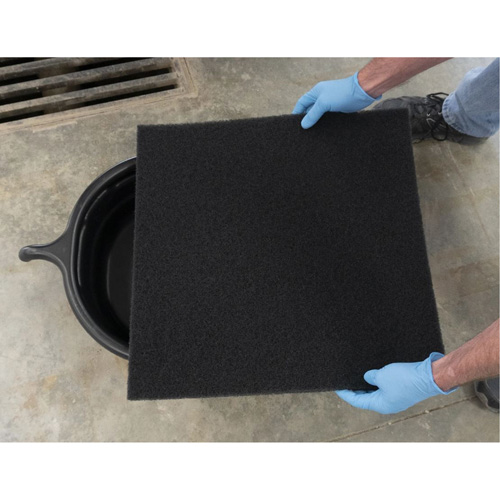 Black Oval Drain Pan Helyx Safety & Industrial Supplies
