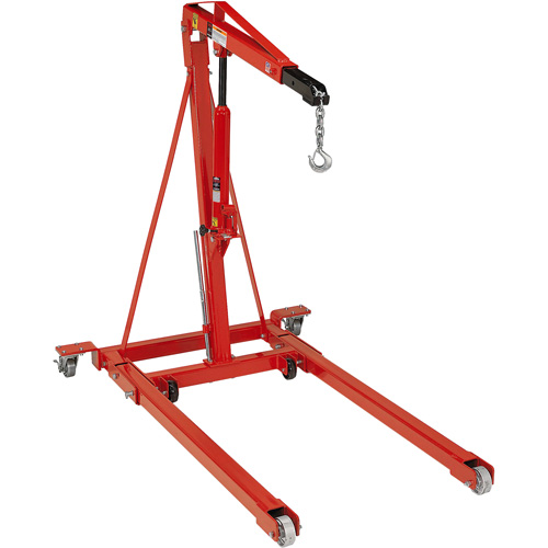 Grue pliante pour moteur, Capacit&eacute; 2500 lb (1,25 tonne) Helyx Safety & Industrial Supplies