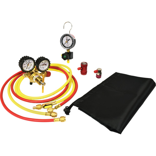 Ensemble pour test de fuite dazote pour climatisation automobile avec r&eacute;gulateur Helyx Safety & Industrial Supplies