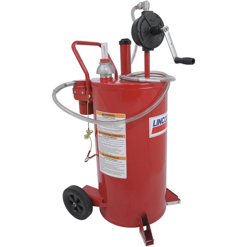25-Gallon Steel Fuel Caddy with 2-Way Rotary Pump & Filter Helyx Safety & Industrial Supplies