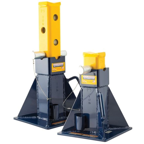 Chandelles de support pour v&eacute;hicule, Tige verrouillable, Capacit&eacute; de 25 tonnes Helyx Safety & Industrial Supplies