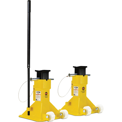 Cric EZ-Wheel, Tige verrouillable, Capacit&eacute; de 22 tonnes, 13-1/2" - 20" h Helyx Safety & Industrial Supplies