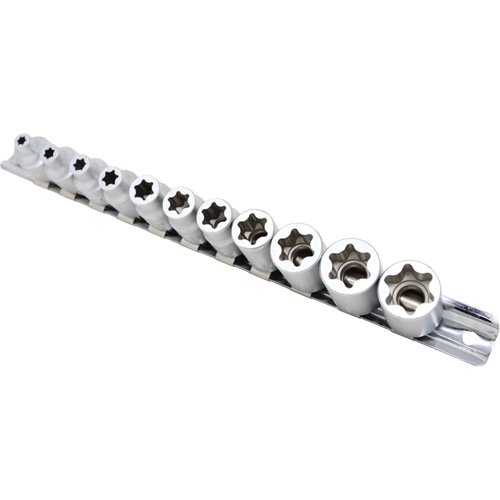 Flat-Cut E-"Star" Socket Set, 11 Pieces, 3/8" Drive Size Helyx Safety & Industrial Supplies