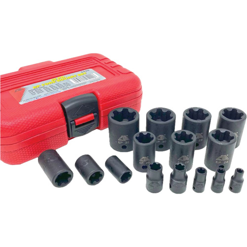 EP "Star" Plus Socket Set, 15 Pieces, 1/4"/3/8"/1/2" Drive Size Helyx Safety & Industrial Supplies