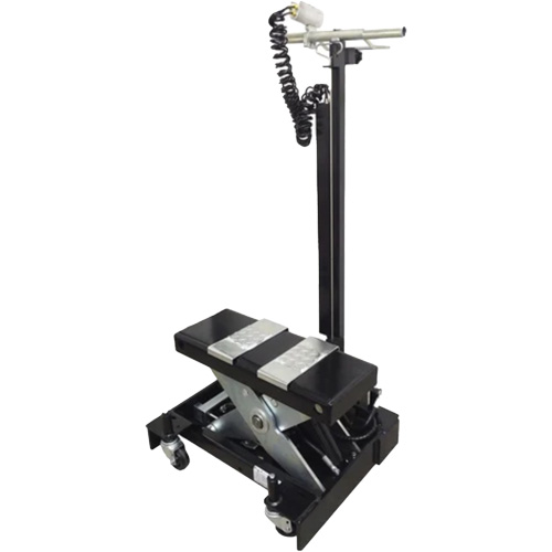 Low Profile Floor Service Jack, 12 Ton(s) Capacity, 7-1/2" Lowered, 15" Raised, Air Hydraulic Helyx Safety & Industrial Supplies