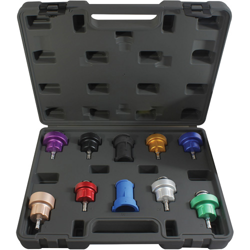 Trousse d'adaptateur pour test de pression du syst&egrave;me de refroidissement 10 mcx Helyx Safety & Industrial Supplies