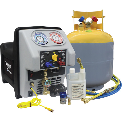 Twin Turbo Refrigerant Recovery System with 50 Lb DOT Tank Helyx Safety & Industrial Supplies