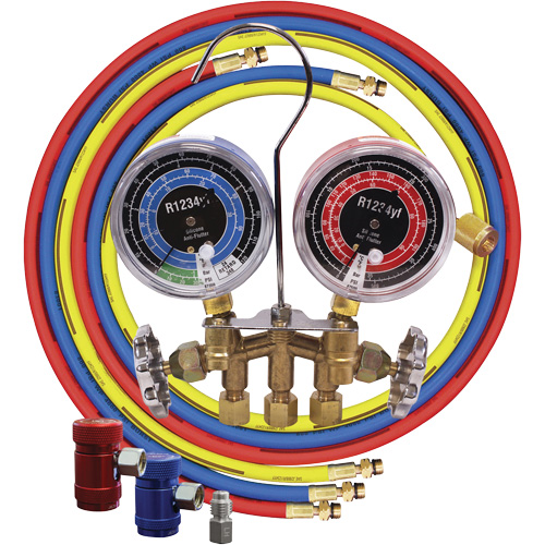 Jeu de manom&egrave;tres collecteurs en laiton avec coupleurs Helyx Safety & Industrial Supplies