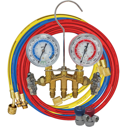Ensemble de jauge &agrave; collecteur en laiton 2 voies R134A Helyx Safety & Industrial Supplies