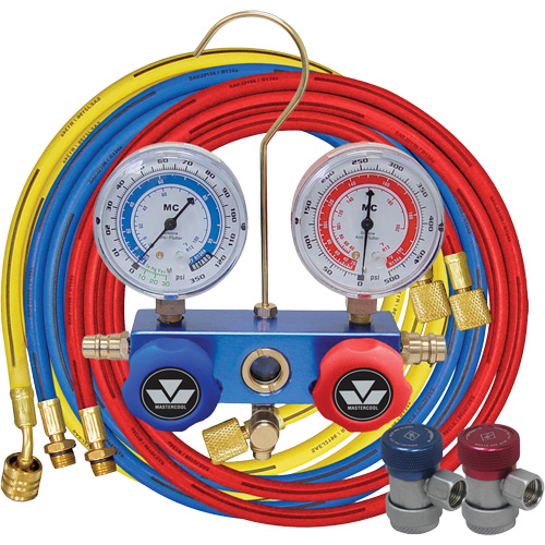 R134A 2-Way Aluminum Manifold Gauge Set Helyx Safety & Industrial Supplies