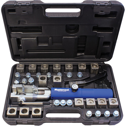 Jeu d'outils &agrave; &eacute;vaser hydraulique universel avec manche bleu & jeu d'adaptateurs Helyx Safety & Industrial Supplies