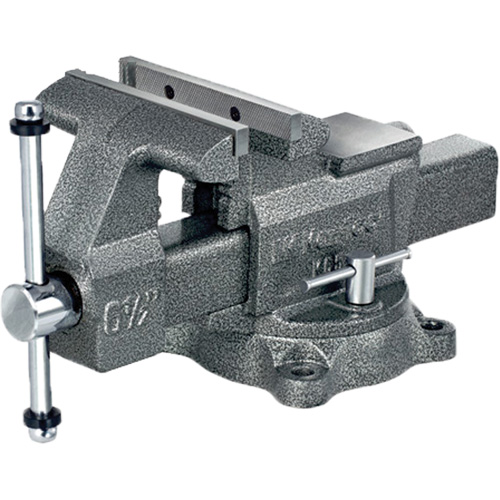 K65 Professional Workshop Vise, 6-1/2" Jaw Width, 3-7/8" Throat Depth, Swivel Base Helyx Safety & Industrial Supplies
