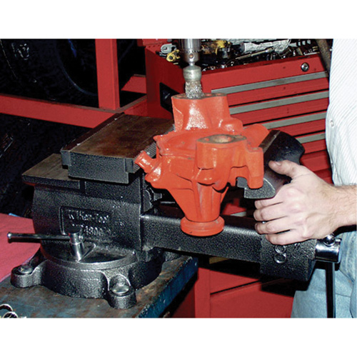 &eacute;tau r&eacute;versible pour m&eacute;canicien professionnel KT4800, Largeur des m&acirc;choires 8", Profondeur de la gorge 4-7/8", Base Pivotant Helyx Safety & Industrial Supplies